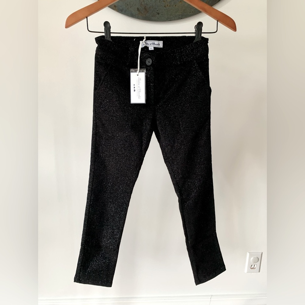 Tartine et Chocolat Black Sparkle Girls' Formal Pants